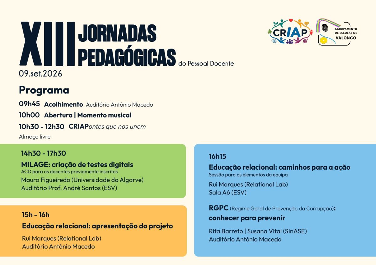 Jornadas Pedagógicas PD | 2026